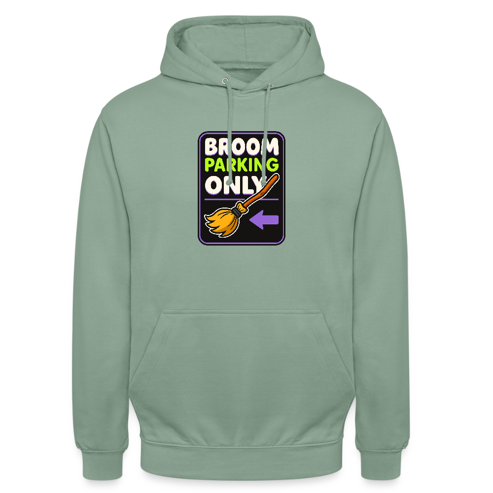 BROOM PARKING ONLY HOODIE - steel green