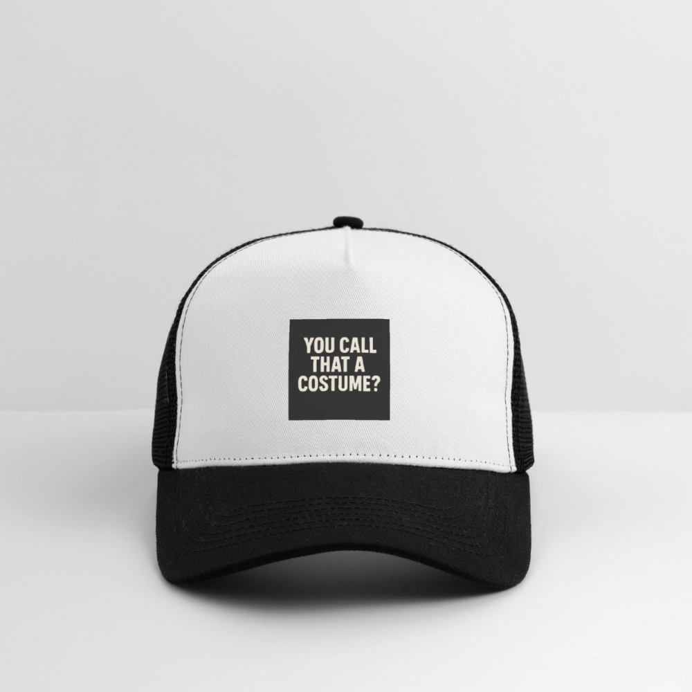 YOU CALL THAT A COSTUME CAP - white/black