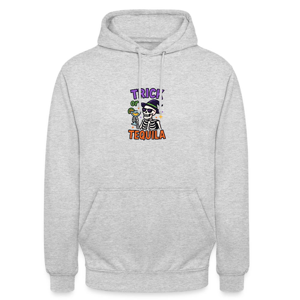 TRICK OR TEQUILA HOODIE - light heather grey