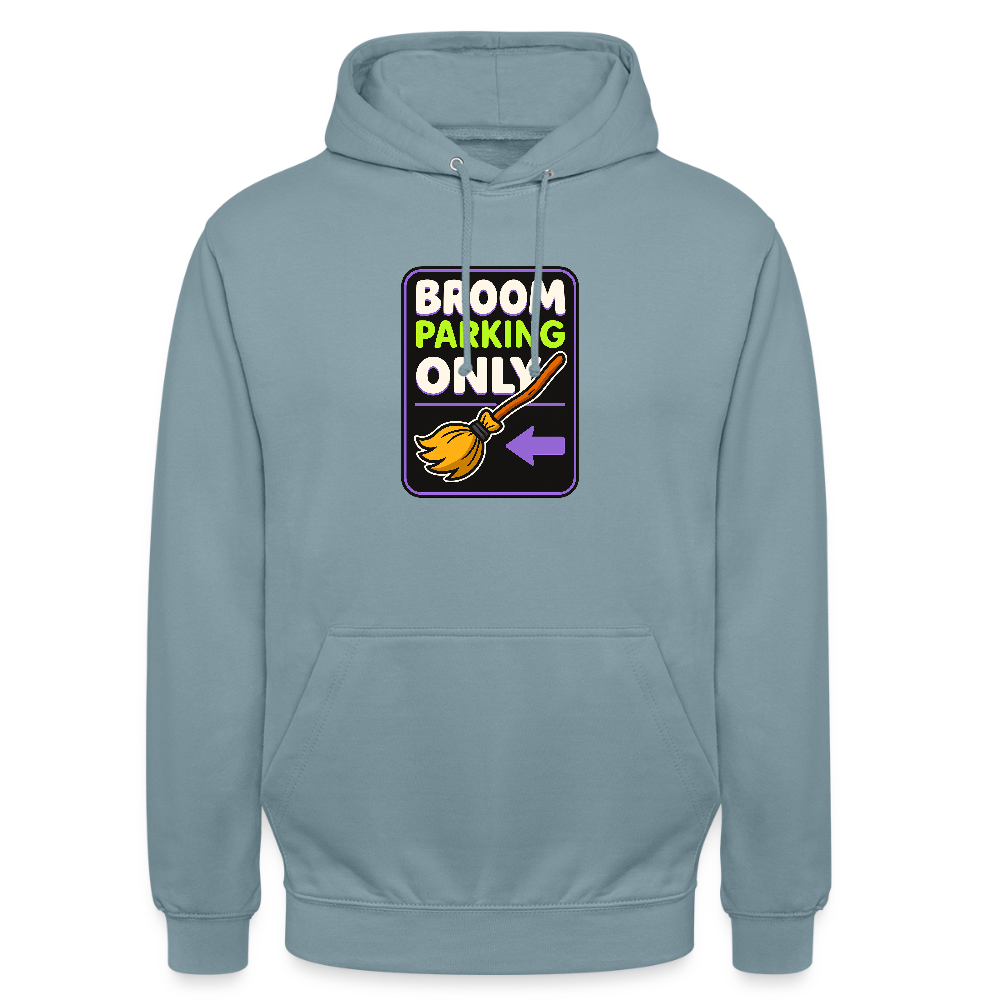 BROOM PARKING ONLY HOODIE - stonewash blue
