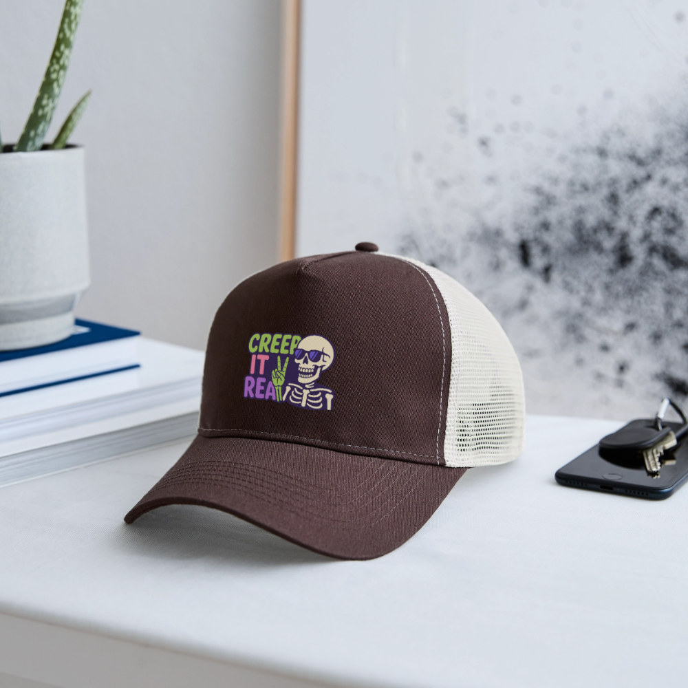 CREEP IT REAL CAP - brown/beige