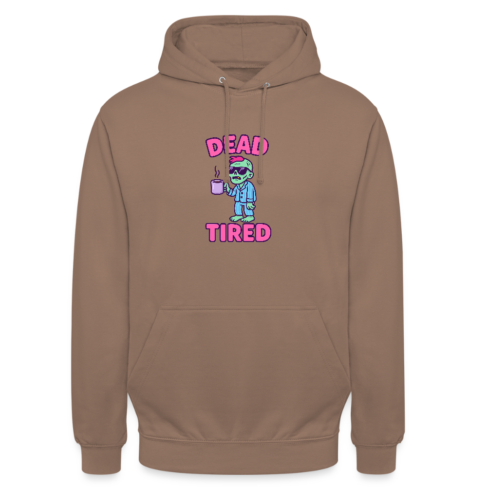 DEAD TIRED HOODIE - mocha