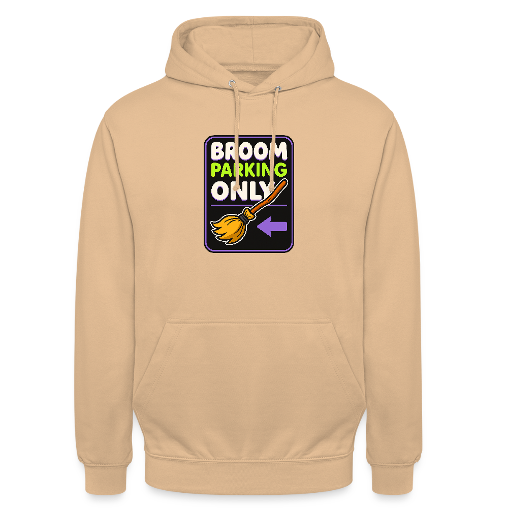 BROOM PARKING ONLY HOODIE - peach