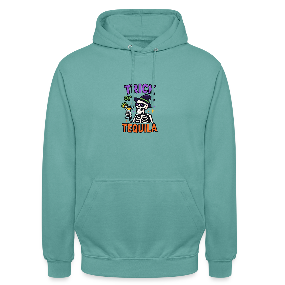 TRICK OR TEQUILA HOODIE - pastel turquoise