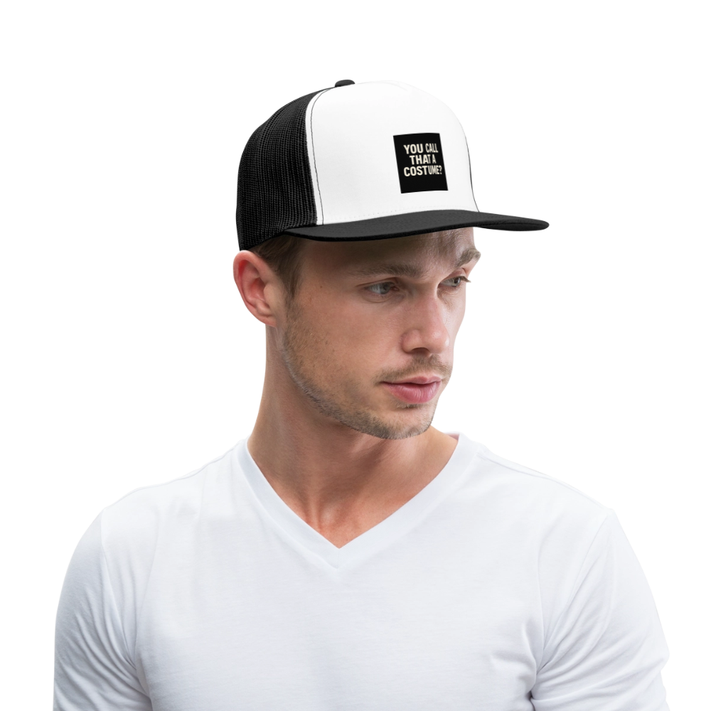 YOU CALL THAT A COSTUME CAP - white/black