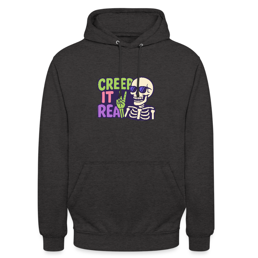 CREEP IT REAL HOODIE - charcoal grey