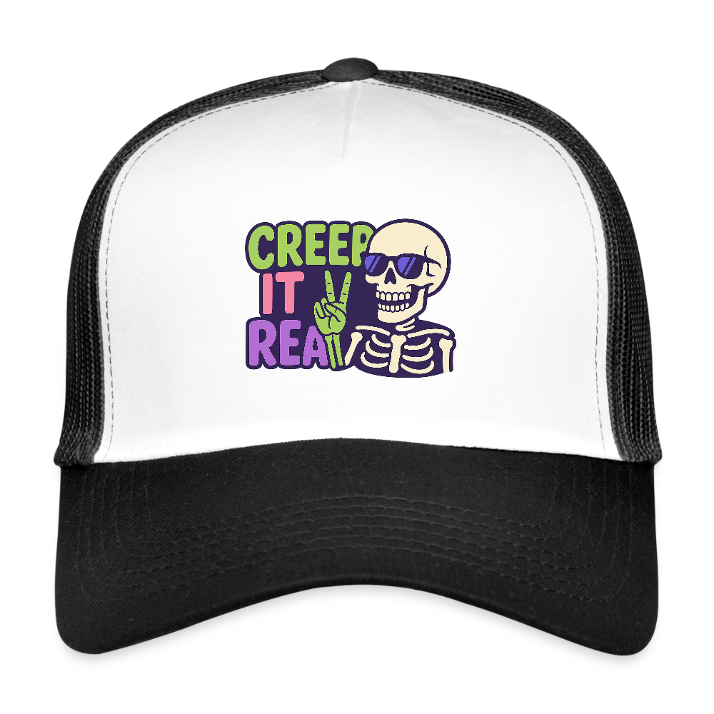 CREEP IT REAL CAP - white/black