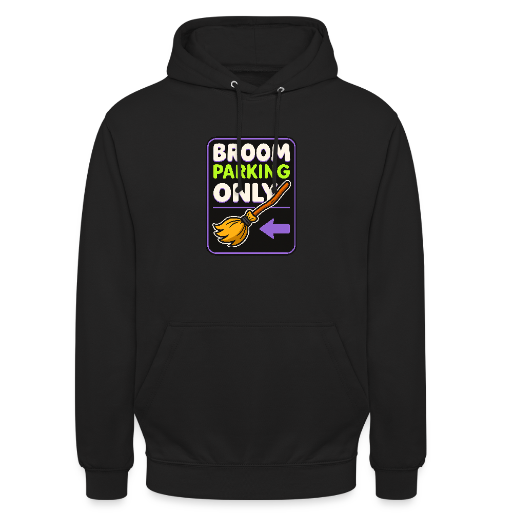BROOM PARKING ONLY HOODIE - black