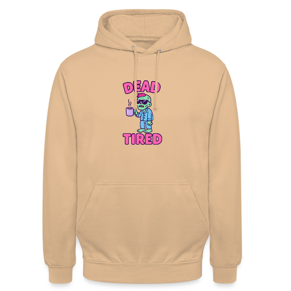 DEAD TIRED HOODIE - peach