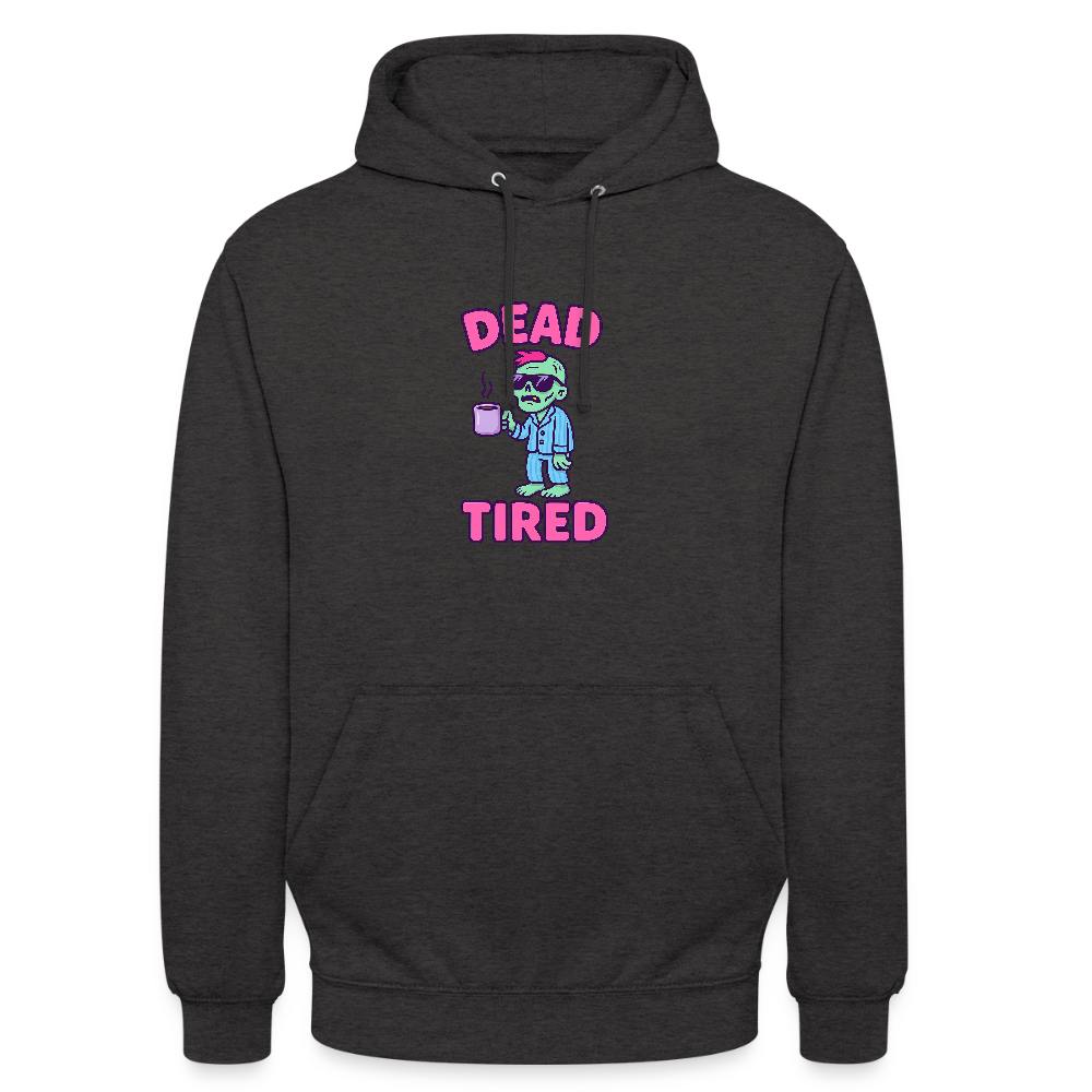 DEAD TIRED HOODIE - charcoal grey