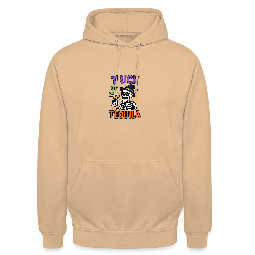 TRICK OR TEQUILA HOODIE - peach