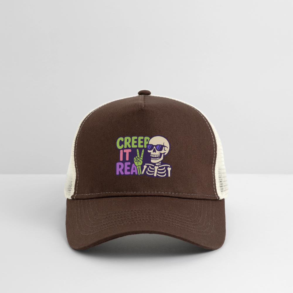 CREEP IT REAL CAP - brown/beige