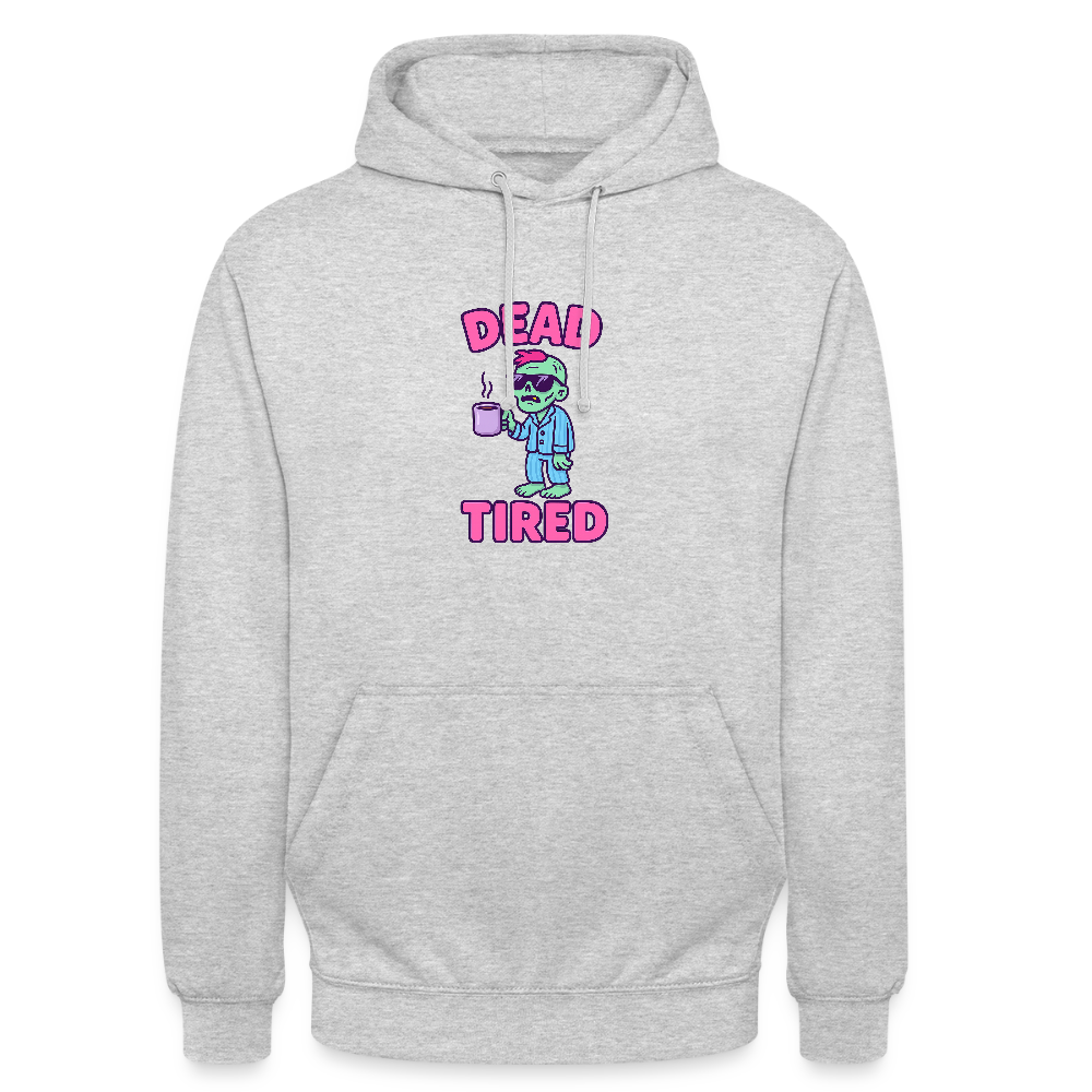 DEAD TIRED HOODIE - light heather grey
