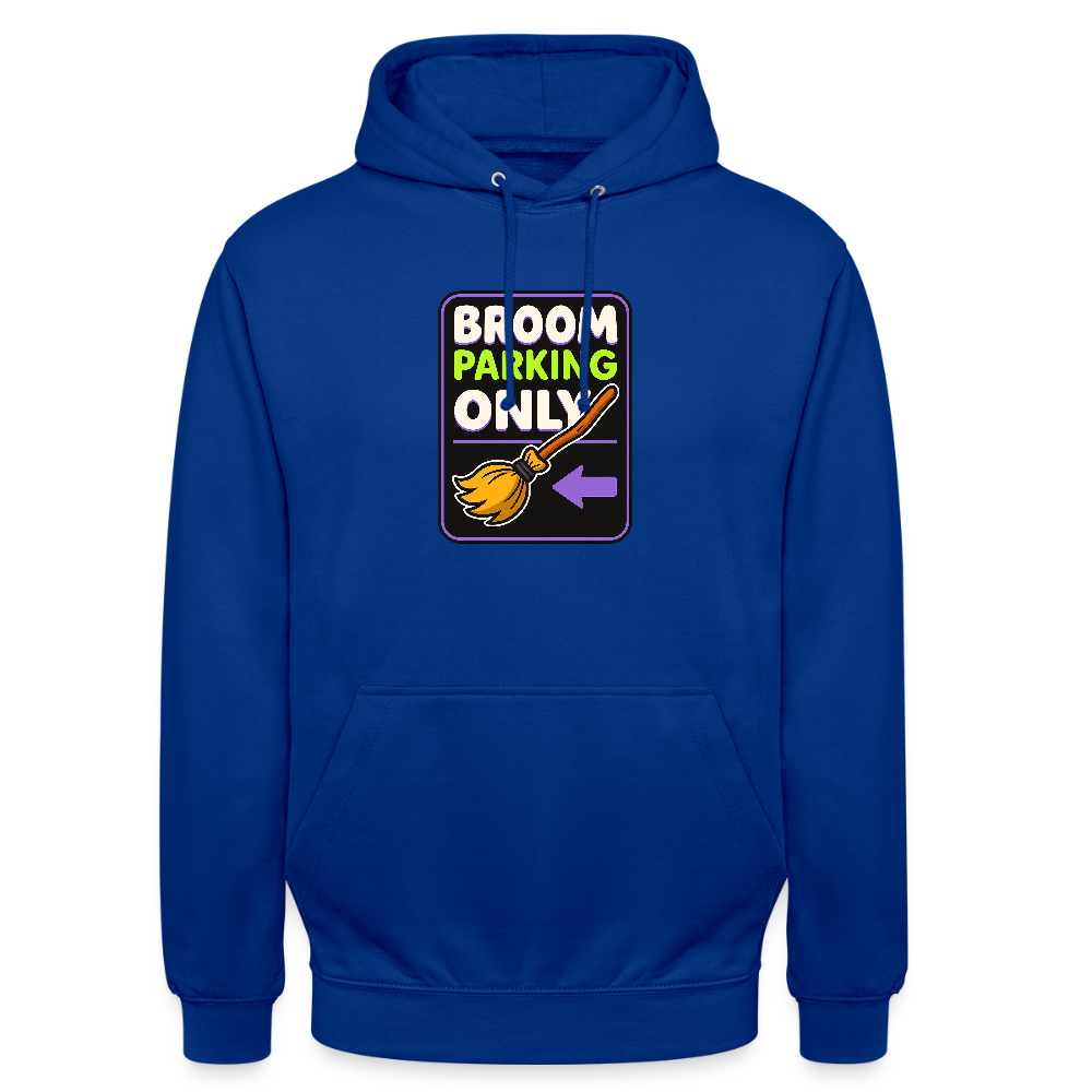 BROOM PARKING ONLY HOODIE - bright royal
