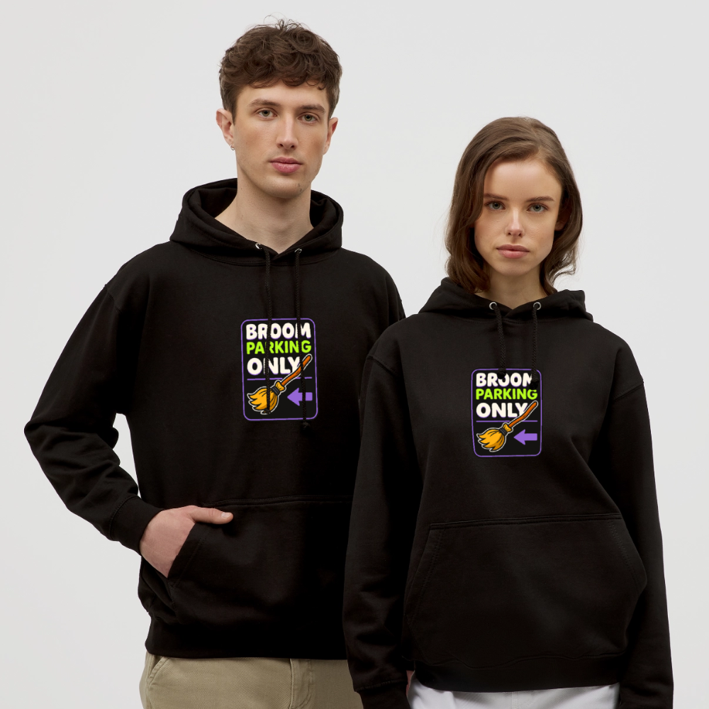 BROOM PARKING ONLY HOODIE - black