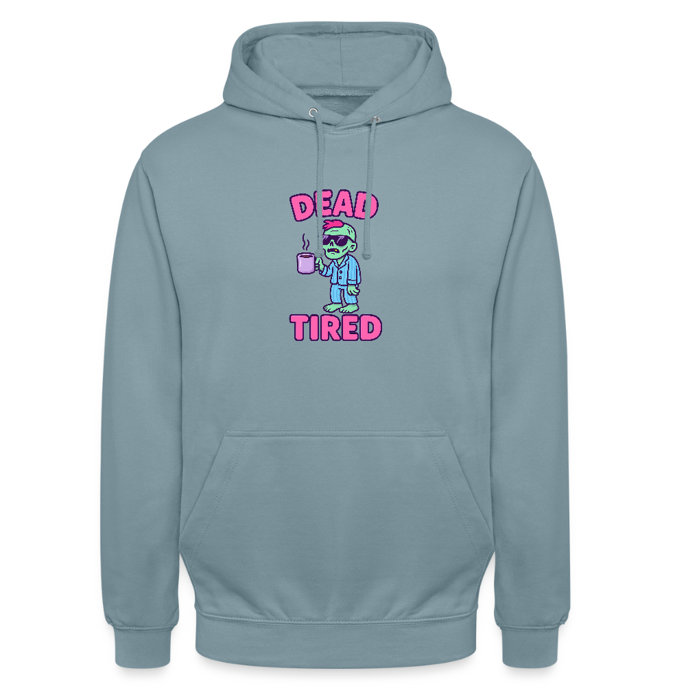 DEAD TIRED HOODIE - stonewash blue