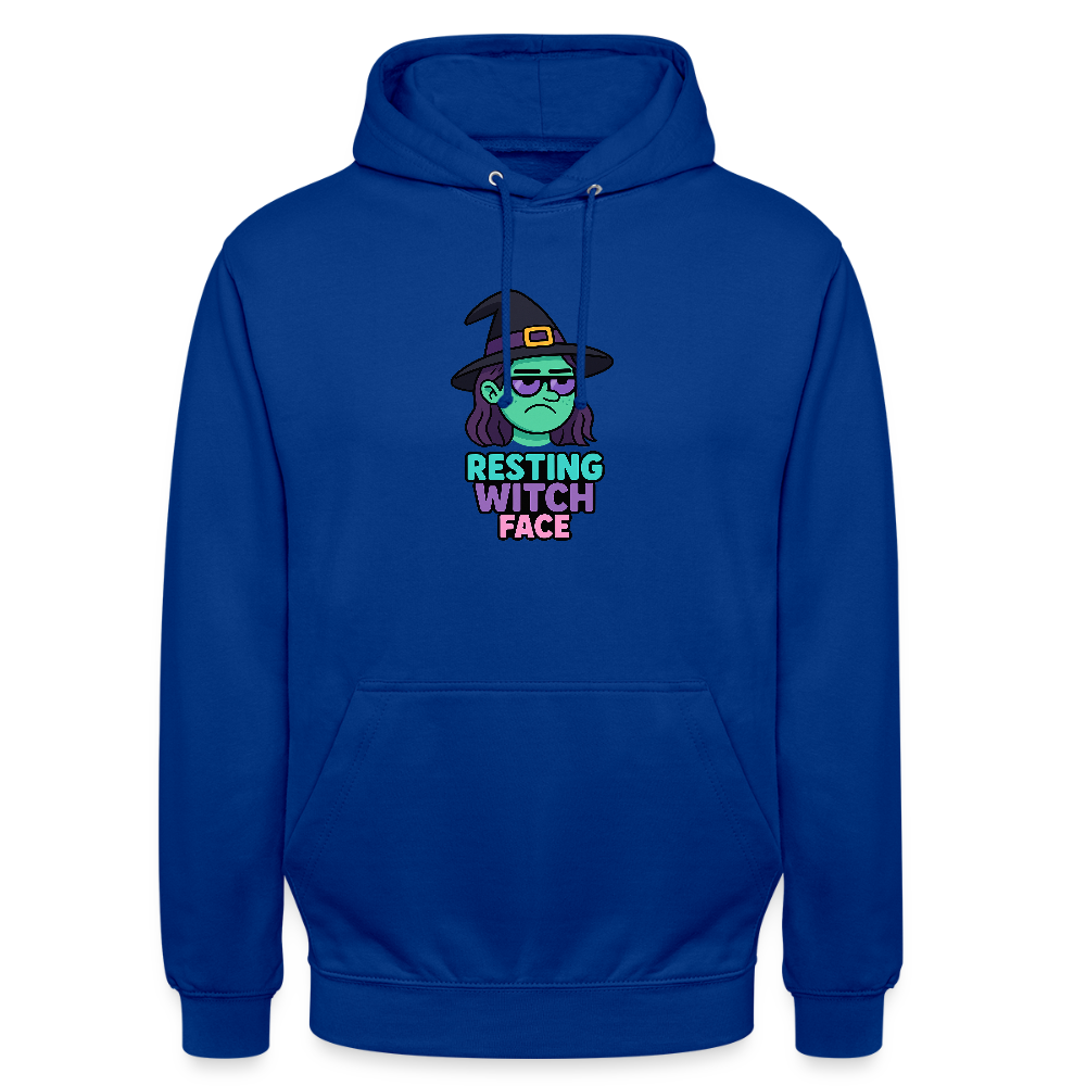 RESTING WITCH FACE HOODIE - bright royal