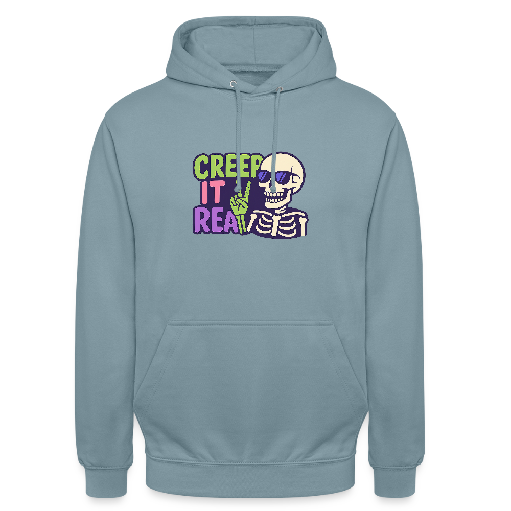 CREEP IT REAL HOODIE - stonewash blue