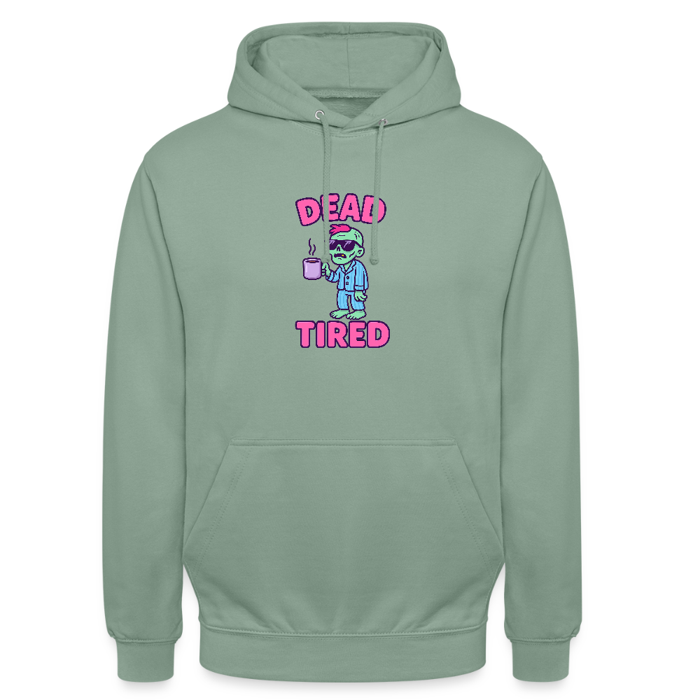 DEAD TIRED HOODIE - steel green