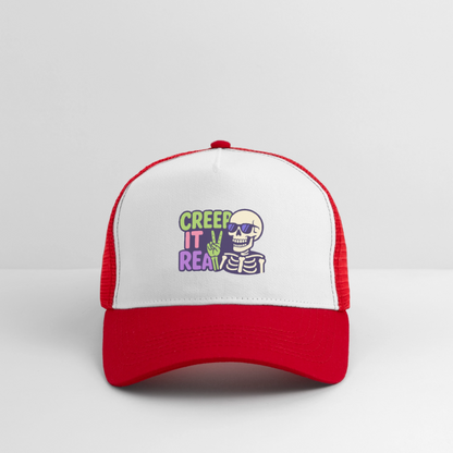 CREEP IT REAL CAP - white/red
