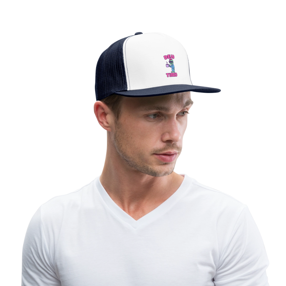 DEAD TIRED CAP - white/navy