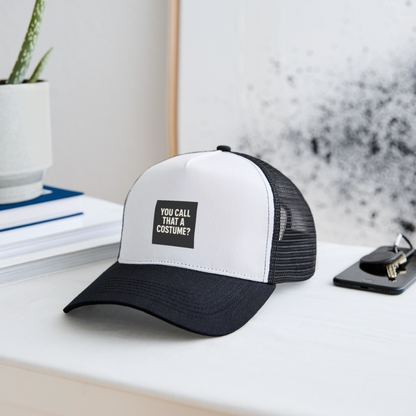 YOU CALL THAT A COSTUME CAP - white/black