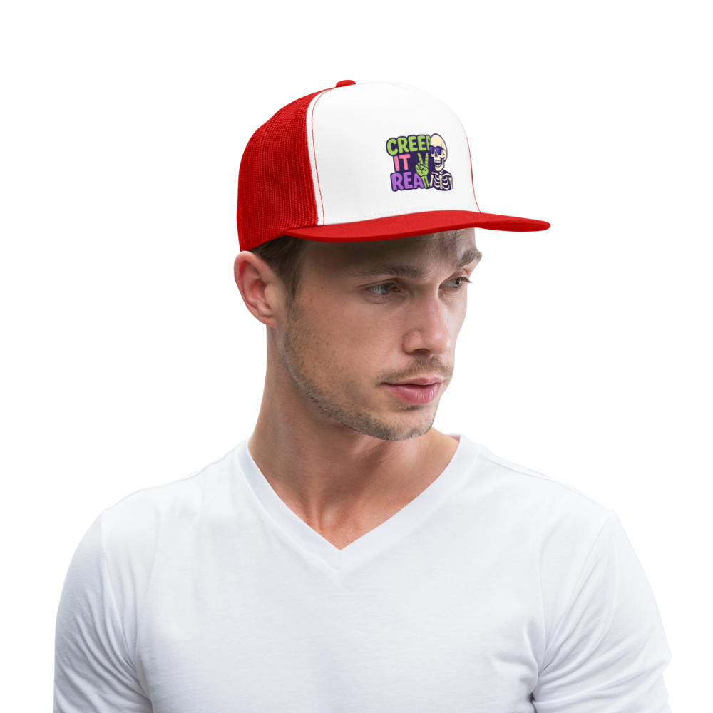 CREEP IT REAL CAP - white/red