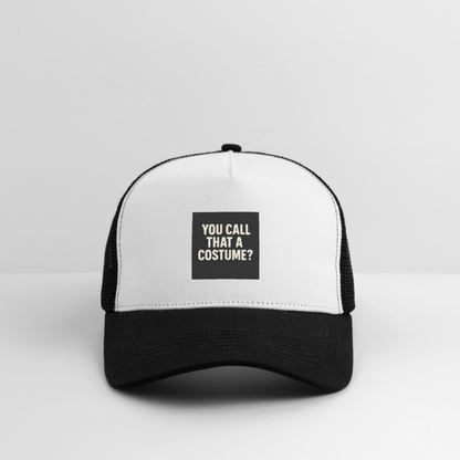 YOU CALL THAT A COSTUME CAP - white/black