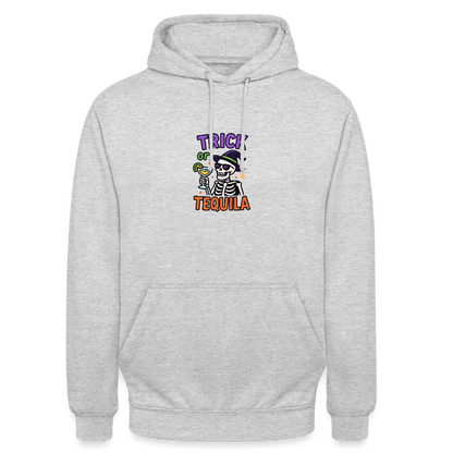 TRICK OR TEQUILA HOODIE - light heather grey