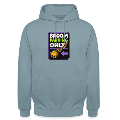 BROOM PARKING ONLY HOODIE - stonewash blue