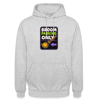 BROOM PARKING ONLY HOODIE - light heather grey