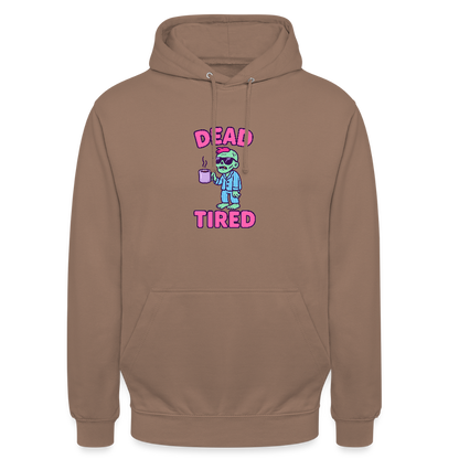 DEAD TIRED HOODIE - mocha