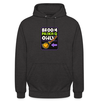 BROOM PARKING ONLY HOODIE - charcoal grey