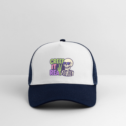 CREEP IT REAL CAP - white/navy