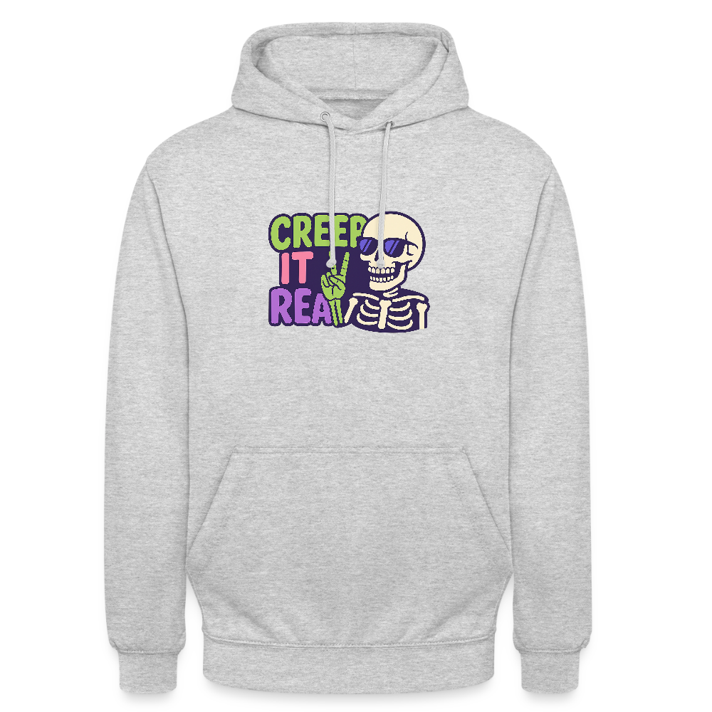 CREEP IT REAL HOODIE - light heather grey