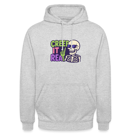 CREEP IT REAL HOODIE - light heather grey