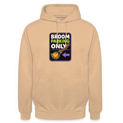 BROOM PARKING ONLY HOODIE - peach