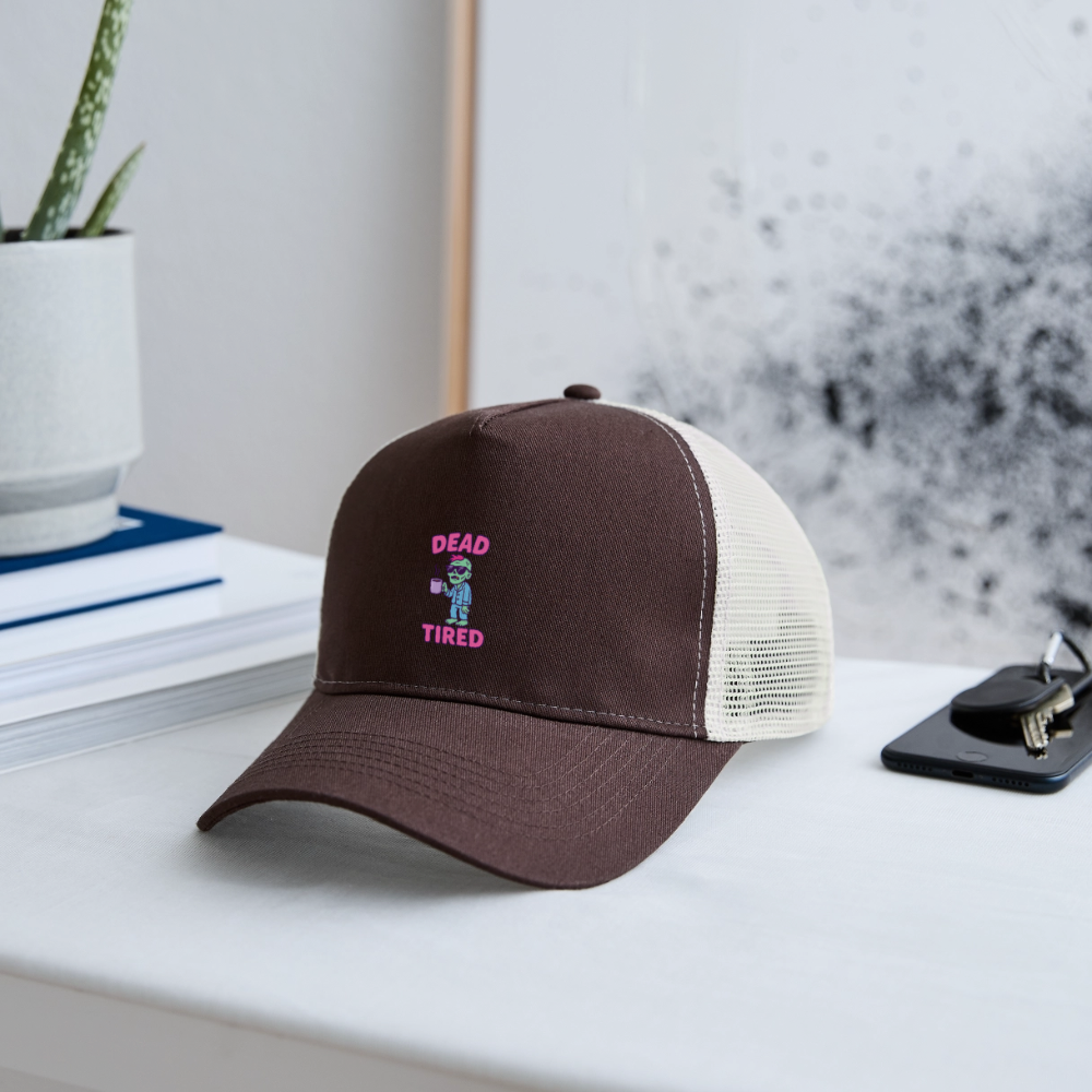 DEAD TIRED CAP - brown/beige