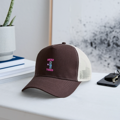 DEAD TIRED CAP - brown/beige