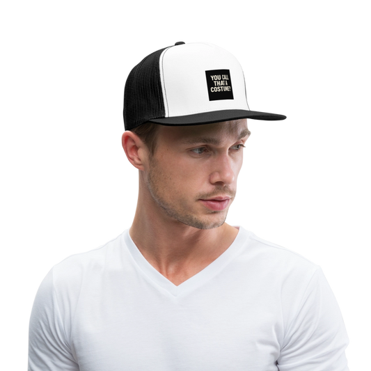 YOU CALL THAT A COSTUME CAP - white/black