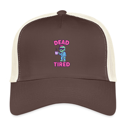 DEAD TIRED CAP - brown/beige
