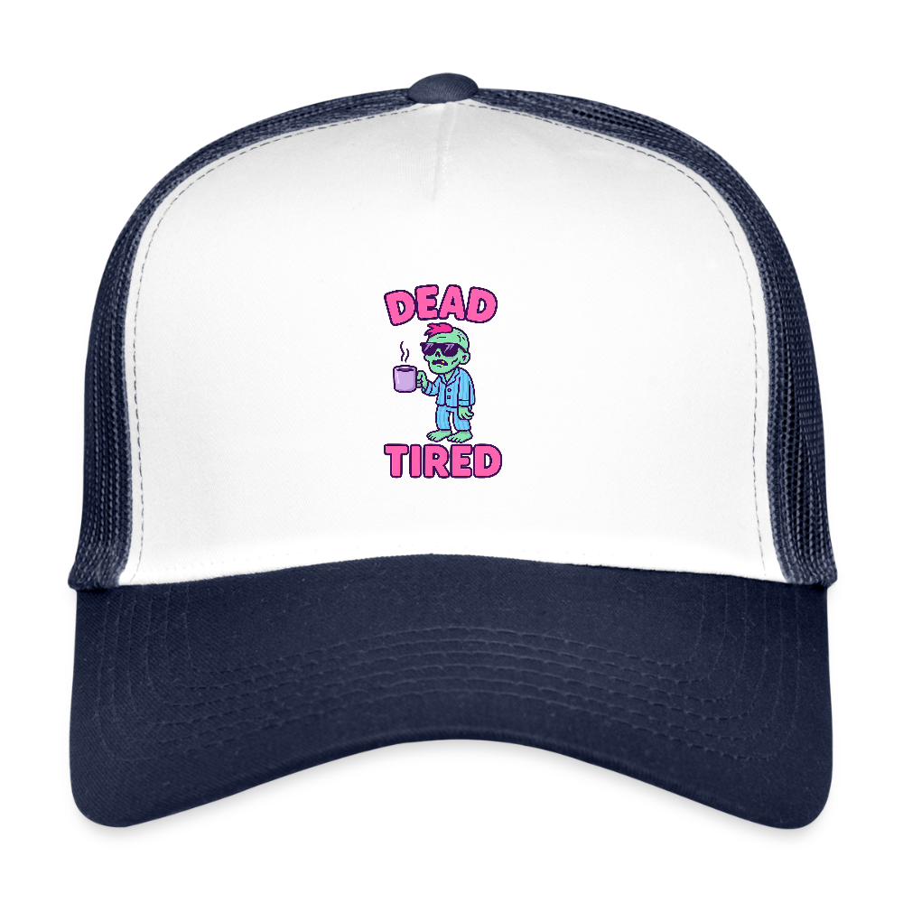 DEAD TIRED CAP - white/navy