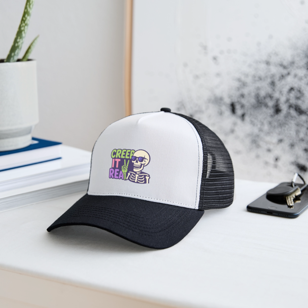 CREEP IT REAL CAP - white/black