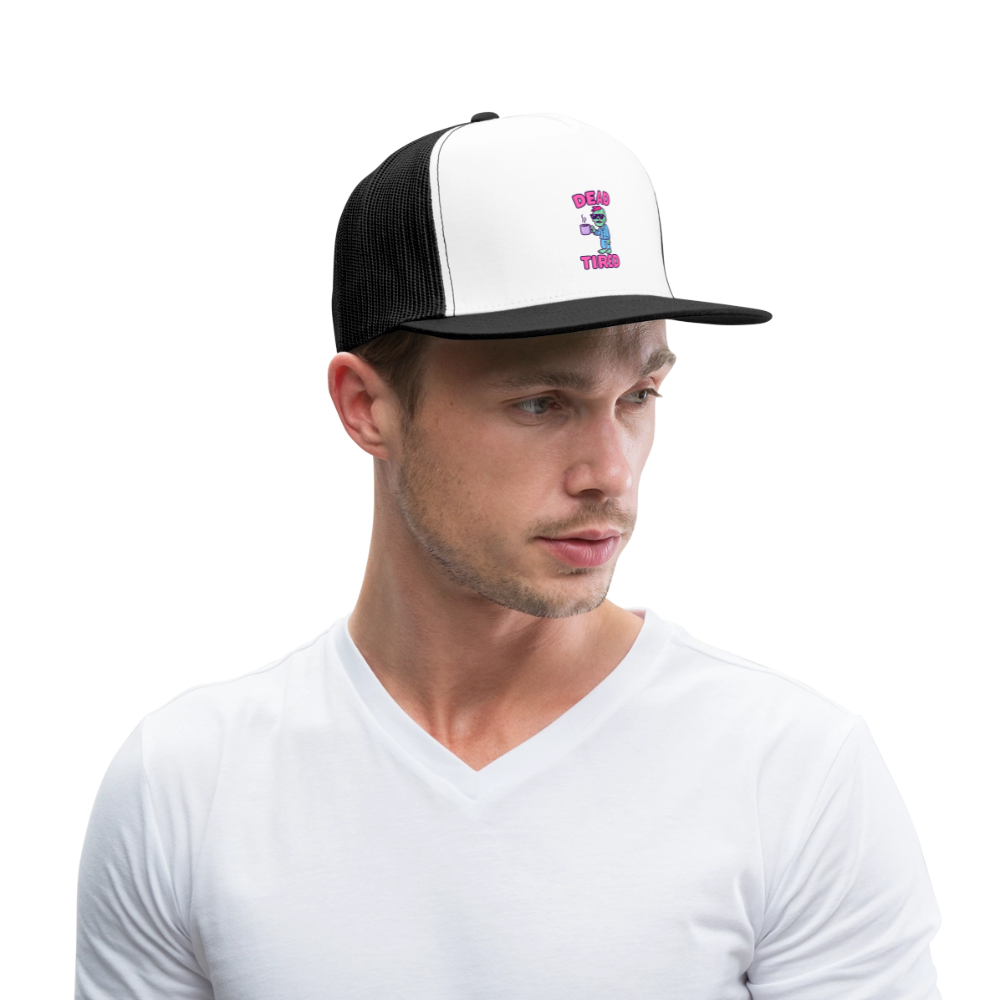 DEAD TIRED CAP - white/black