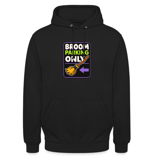 BROOM PARKING ONLY HOODIE - black