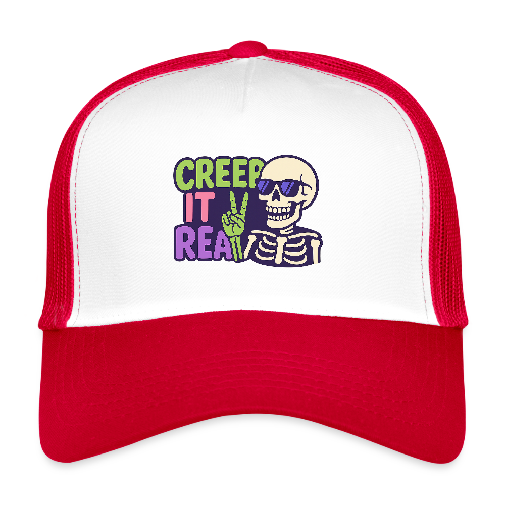 CREEP IT REAL CAP - white/red