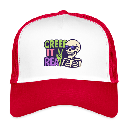 CREEP IT REAL CAP - white/red