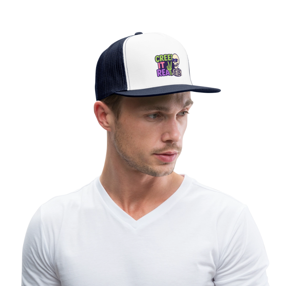 CREEP IT REAL CAP - white/navy