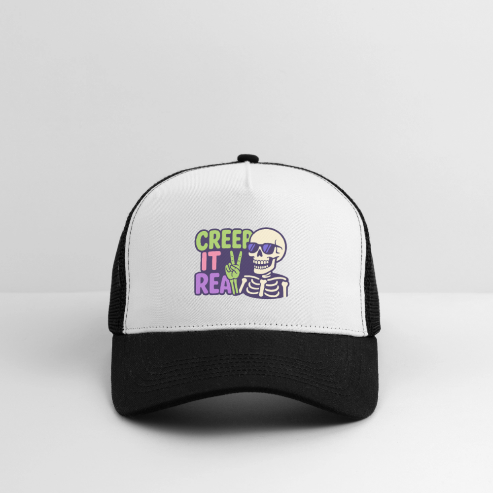 CREEP IT REAL CAP - white/black
