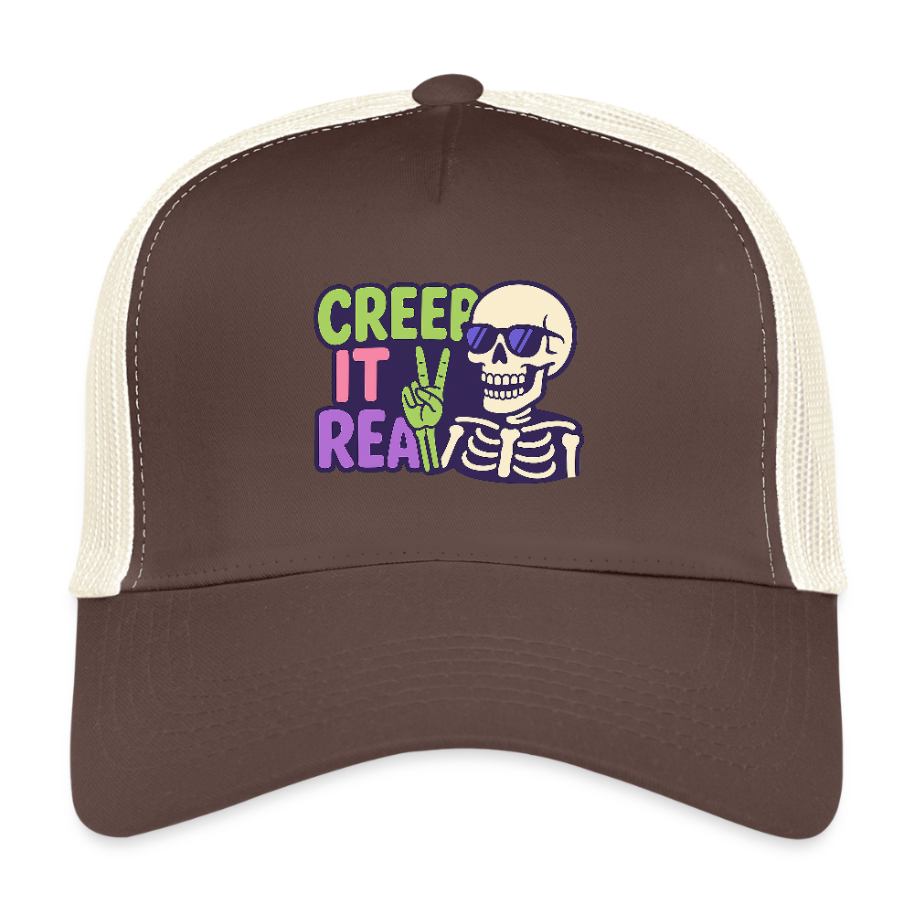 CREEP IT REAL CAP - brown/beige